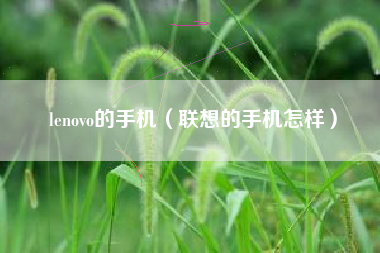 lenovo的手机（联想的手机怎样）